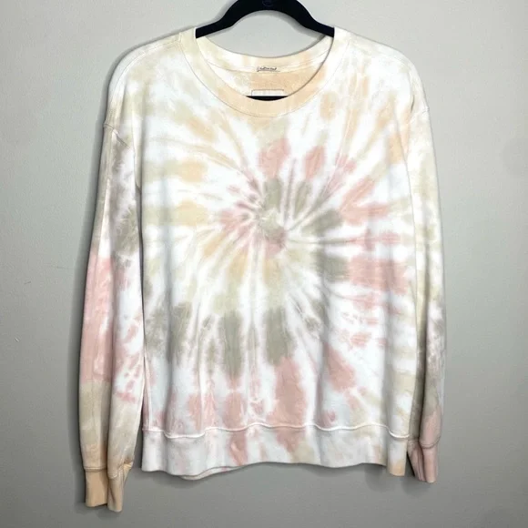 Abercrombie & Fitch Tie Dye Swirl Soft A&F Collection Crewneck Sweatshirt Medium - Picture 3 of 7
